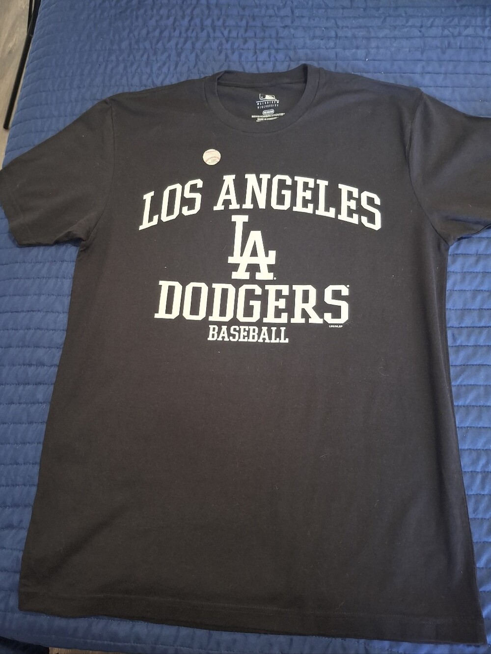 Men's Los Angeles Dodgers Black Graphic Tee